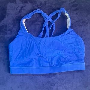 Lululemon energy sports bra size 10 pigment blue EUC